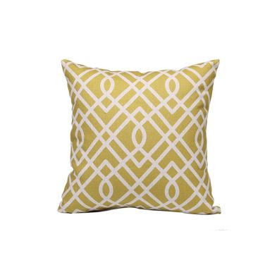 Scatter Cushion - Ochre Maze Square Scatter Cushion